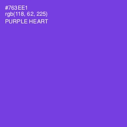 #763EE1 - Purple Heart Color Image