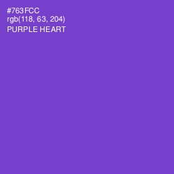 #763FCC - Purple Heart Color Image