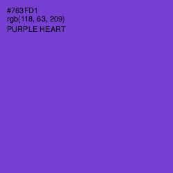 #763FD1 - Purple Heart Color Image