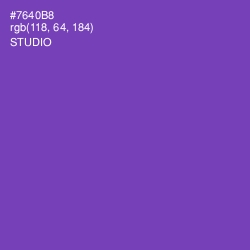 #7640B8 - Studio Color Image