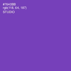 #7640BB - Studio Color Image