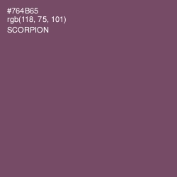 #764B65 - Scorpion Color Image