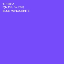 #764BFA - Blue Marguerite Color Image