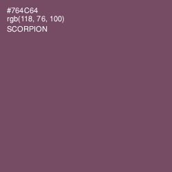 #764C64 - Scorpion Color Image