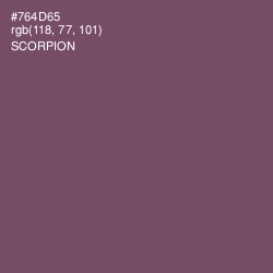 #764D65 - Scorpion Color Image