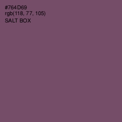 #764D69 - Salt Box Color Image