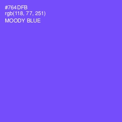#764DFB - Moody Blue Color Image