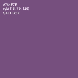 #764F7E - Salt Box Color Image