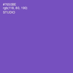 #7650BE - Studio Color Image