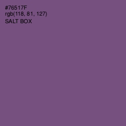 #76517F - Salt Box Color Image