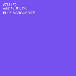 #7651F0 - Blue Marguerite Color Image