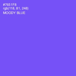 #7651F8 - Moody Blue Color Image