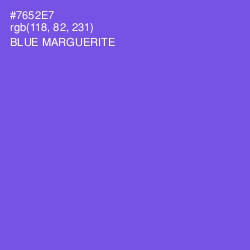 #7652E7 - Blue Marguerite Color Image