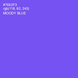 #7652F3 - Moody Blue Color Image