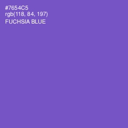 #7654C5 - Fuchsia Blue Color Image