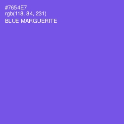 #7654E7 - Blue Marguerite Color Image