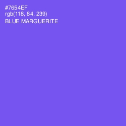 #7654EF - Blue Marguerite Color Image