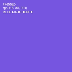 #7655E0 - Blue Marguerite Color Image