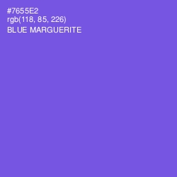 #7655E2 - Blue Marguerite Color Image