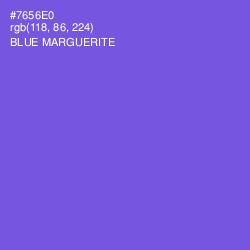 #7656E0 - Blue Marguerite Color Image