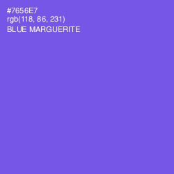 #7656E7 - Blue Marguerite Color Image