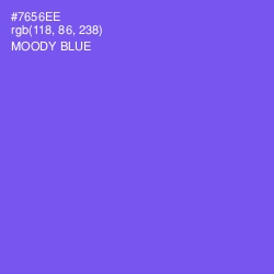 #7656EE - Moody Blue Color Image
