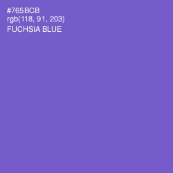 #765BCB - Fuchsia Blue Color Image