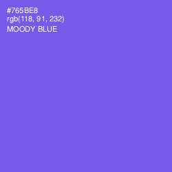#765BE8 - Moody Blue Color Image
