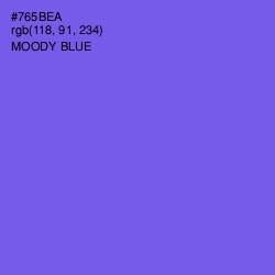 #765BEA - Moody Blue Color Image