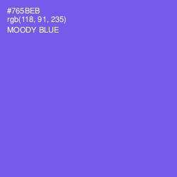 #765BEB - Moody Blue Color Image