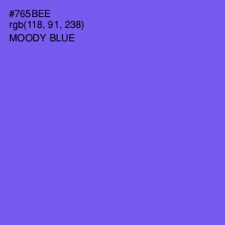 #765BEE - Moody Blue Color Image