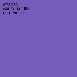 #765CBA - Blue Violet Color Image