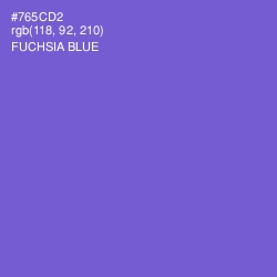 #765CD2 - Fuchsia Blue Color Image