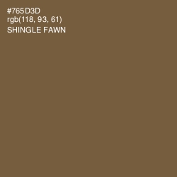 #765D3D - Shingle Fawn Color Image