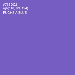 #765DC2 - Fuchsia Blue Color Image