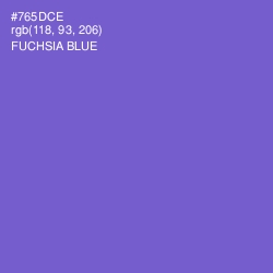 #765DCE - Fuchsia Blue Color Image