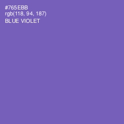 #765EBB - Blue Violet Color Image