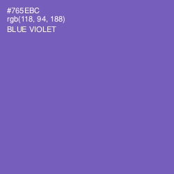 #765EBC - Blue Violet Color Image