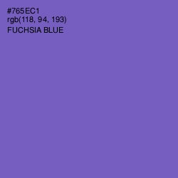 #765EC1 - Fuchsia Blue Color Image