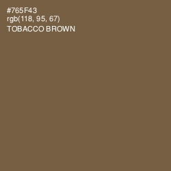 #765F43 - Tobacco Brown Color Image