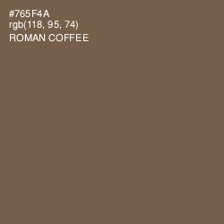 #765F4A - Roman Coffee Color Image