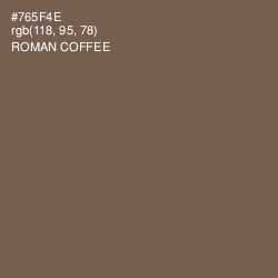 #765F4E - Roman Coffee Color Image