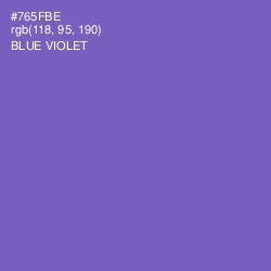 #765FBE - Blue Violet Color Image