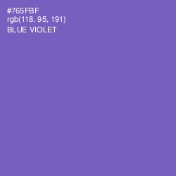 #765FBF - Blue Violet Color Image