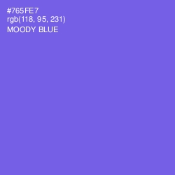 #765FE7 - Moody Blue Color Image