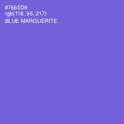 #7660D9 - Blue Marguerite Color Image