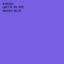 #7660E1 - Moody Blue Color Image