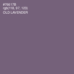 #76617B - Old Lavender Color Image