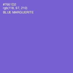 #7661D2 - Blue Marguerite Color Image