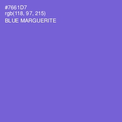 #7661D7 - Blue Marguerite Color Image